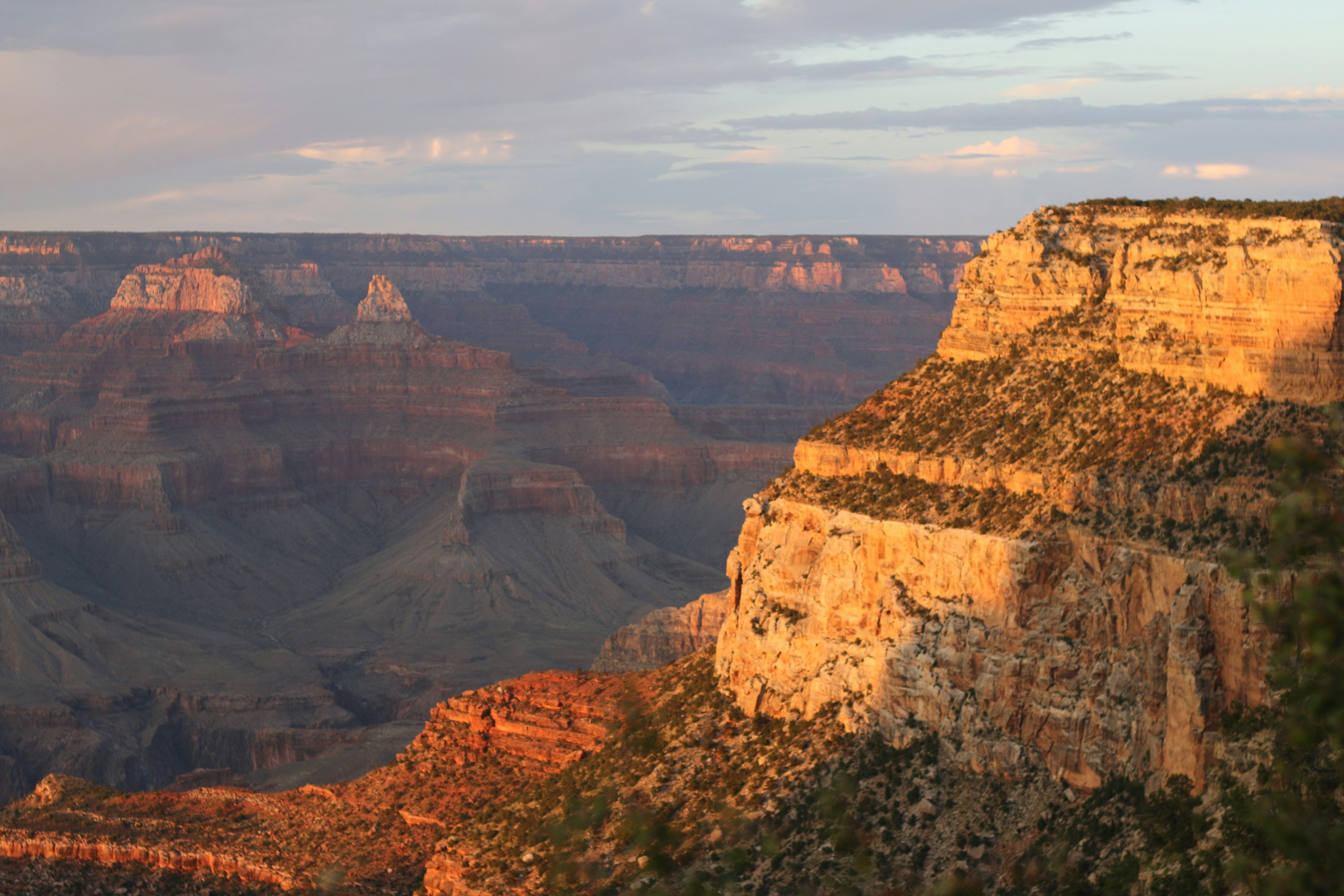 Grand Canyon South Rim at sunset